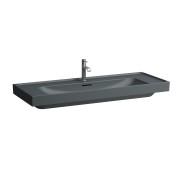 Meda lavabo mural ou à poser sur meuble graphite mat 1200x460x80 mm - LAUFEN H8141117581071 