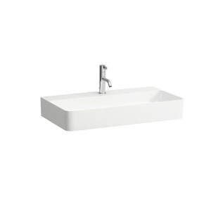 Val lavabo à poser face inférieure meulée non percé ss tp 750x420x115 mm blc mat - LAUFEN H8162857571121 