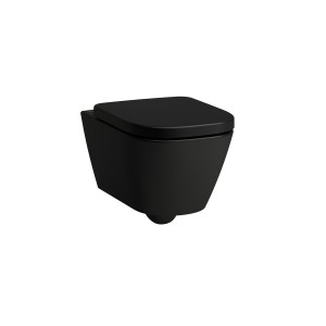 Meda cuvette susp silent flush ss bride noir mat 540x360x355 - LAUFEN H8201107160001 