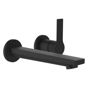 Swisstap mitigeur mural pour simibox 2-point bec fixe 188 mm pvd titane noir mat - LAUFEN HF506122428000 