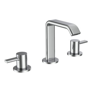 Meda mélangeur de lavabo 3 trous bec fixe 110 mm sans vidage chromé - LAUFEN HF506612100000 