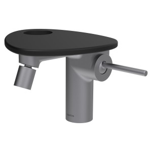 Ada mit bidet tablette percée bec 110 mm av vid clic-clac pvd inox/noir mat - LAUFEN HF506710503000 