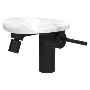 Ada mit bidet tablette np bec 110 mm av vid clic-clac pvd noir/marbre blanc - LAUFEN HF506710515060 