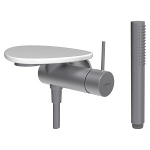 Ada mit de d à enc avec simibox 1-point tablette np pvd inox/blanc brillant - LAUFEN HF506755501060 