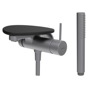 Ada mit b à enc avec simibox 1-point tablette npbec 170 mm pvd inox/noir mat - LAUFEN HF506765503060 