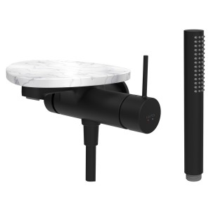 Ada mit b à enc tablette np bec 170 mm pvd noir/marbre blanc - LAUFEN HF506765515060 