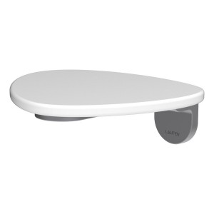 Ada tablette murale non percée pvd inox/blanc mat - LAUFEN HF506790502060 