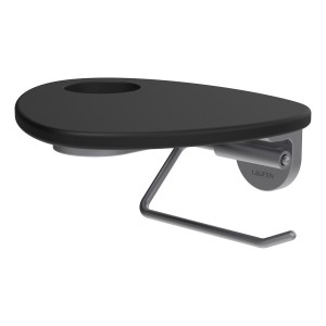 Ada porte-papier toilette tablette percée pvd inox/noir mat - LAUFEN HF506791503000 