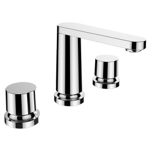 The new classic mélangeur de lavabo 3 trous bec fixe 130mm sans vidage chromé - LAUFEN HF900512100000 