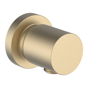 The new classic coude mural pour raccordement flexible de douche pvd or pâle mat - LAUFEN HF900559462000 