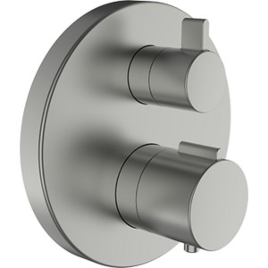 Twinplus mitigeur bain-douche thermostatique à enc avec simibox pvd couleur inox - LAUFEN HF905475423000 