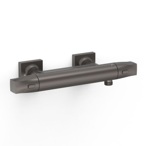 Robinet thermostatique mural pour douche Over-wall Graphite  - TRES 19016405GR 