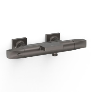Robinet thermostatique mural pour baignoire et douche Over-wall Graphite  - TRES 19017415GR 