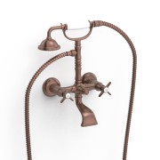 Mélangeur mural pour baignoire et douche Tres Clasic Volcanic - TRES 24217601VO 