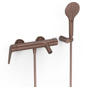 Mitigeur mural pour baignoire et douche Fuji Volcanic - TRES 28117001VO 