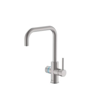 Aquafy mitigeur évier à bec tube à double sortie acier inox - ROCA A5A8C3GSM0 