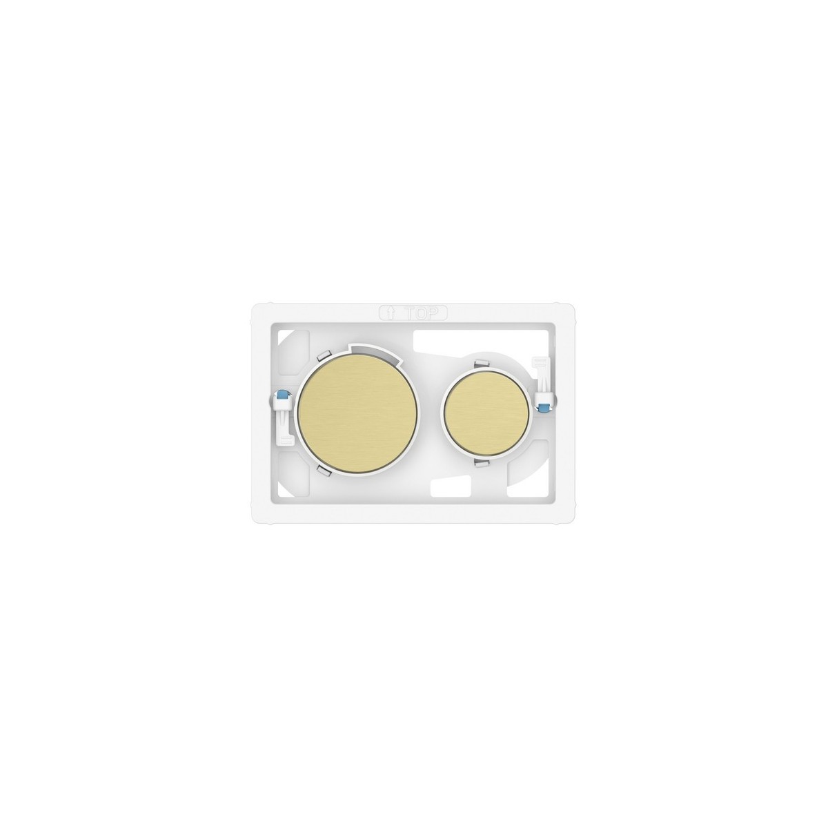 Ps3 boutons pour combiner avec panneau frontal ps3 or brossé - ROCA A8904233VA 