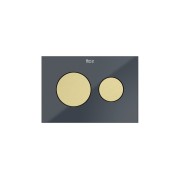 Ps3 boutons pour combiner avec panneau frontal ps3 or brossé - ROCA A8904233VA 