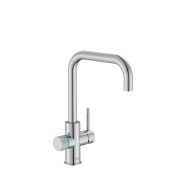 Aquafy mitigeur évier à bec tube à double sortie chromé - ROCA A5A8C3GC00 