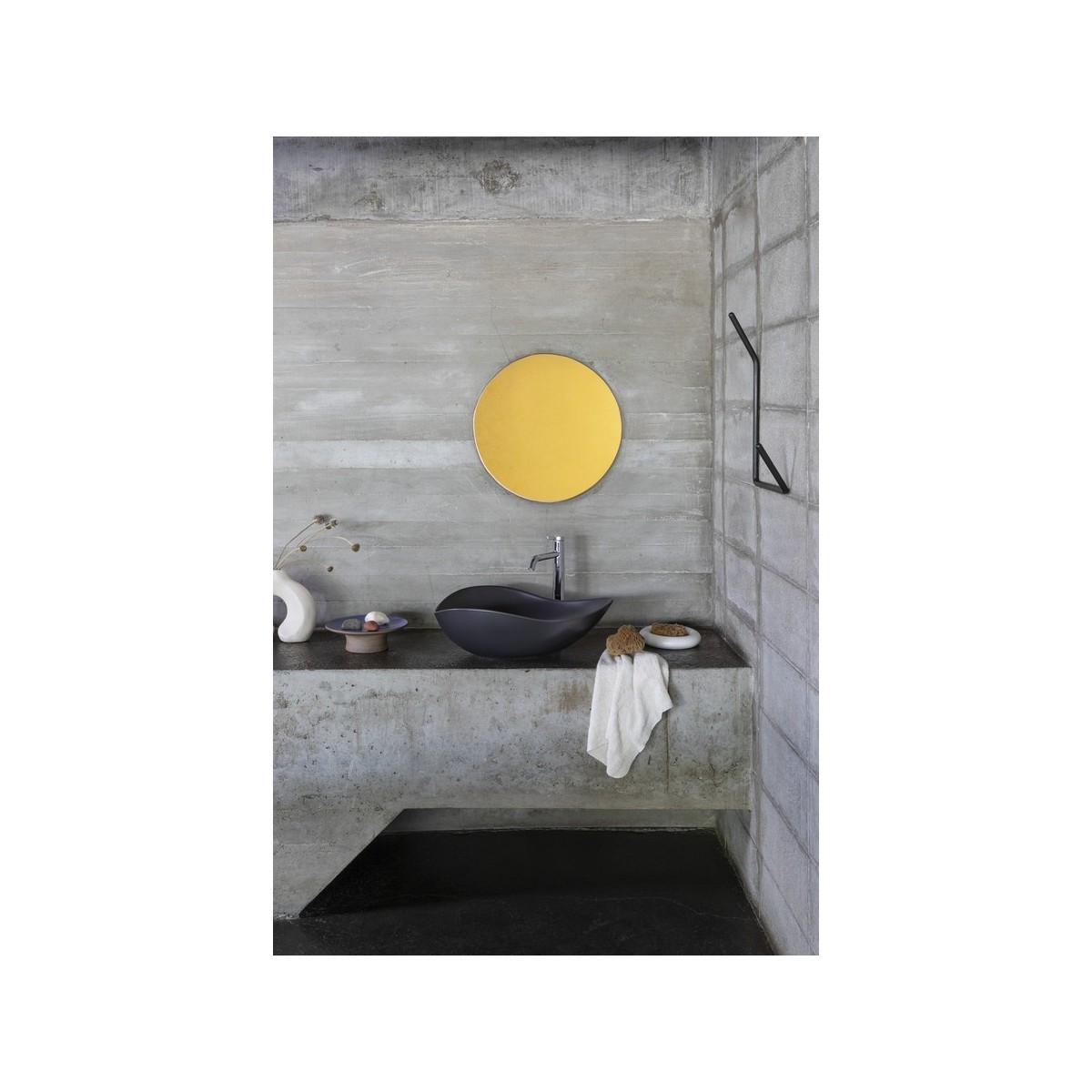 Ohtake vasque à poser 550x385mm noir mat - ROCA A327A13080 