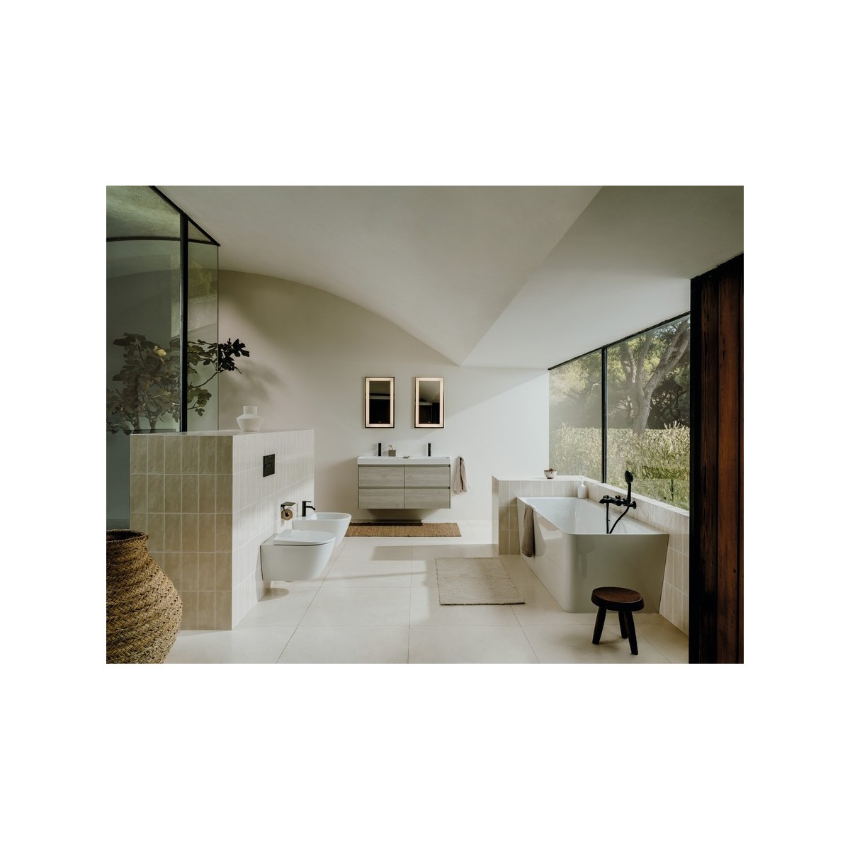 Ona Bidet Suspendu 540 Fixations Cachées Blanc Brillant-Roca A357685000 