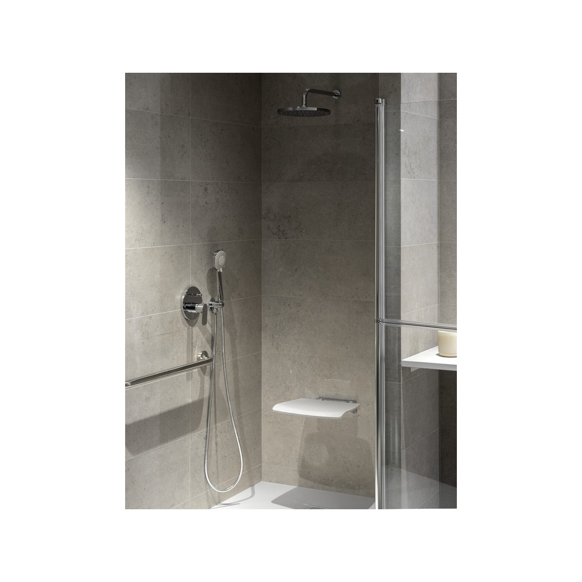 Prise D'Eau+Support Douchette+Rosace - A5B5250C00 ROCA 