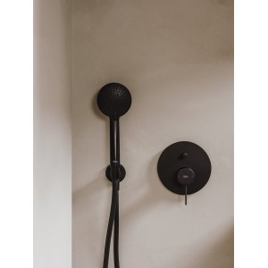 Prise D'Eau+Support Douchette+Rosace Titanium Black - ROCA A5B5250CN0 