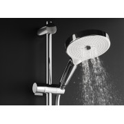 Plenum round 130/3 kit avec barre coulissante, douchette ø130, flexible chromé - ROCA A5B8414C00 