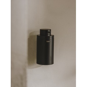 Hotel'S Round Distr De Savon Mural Avec Poussoir Noir Mat-Roca A817596C40 