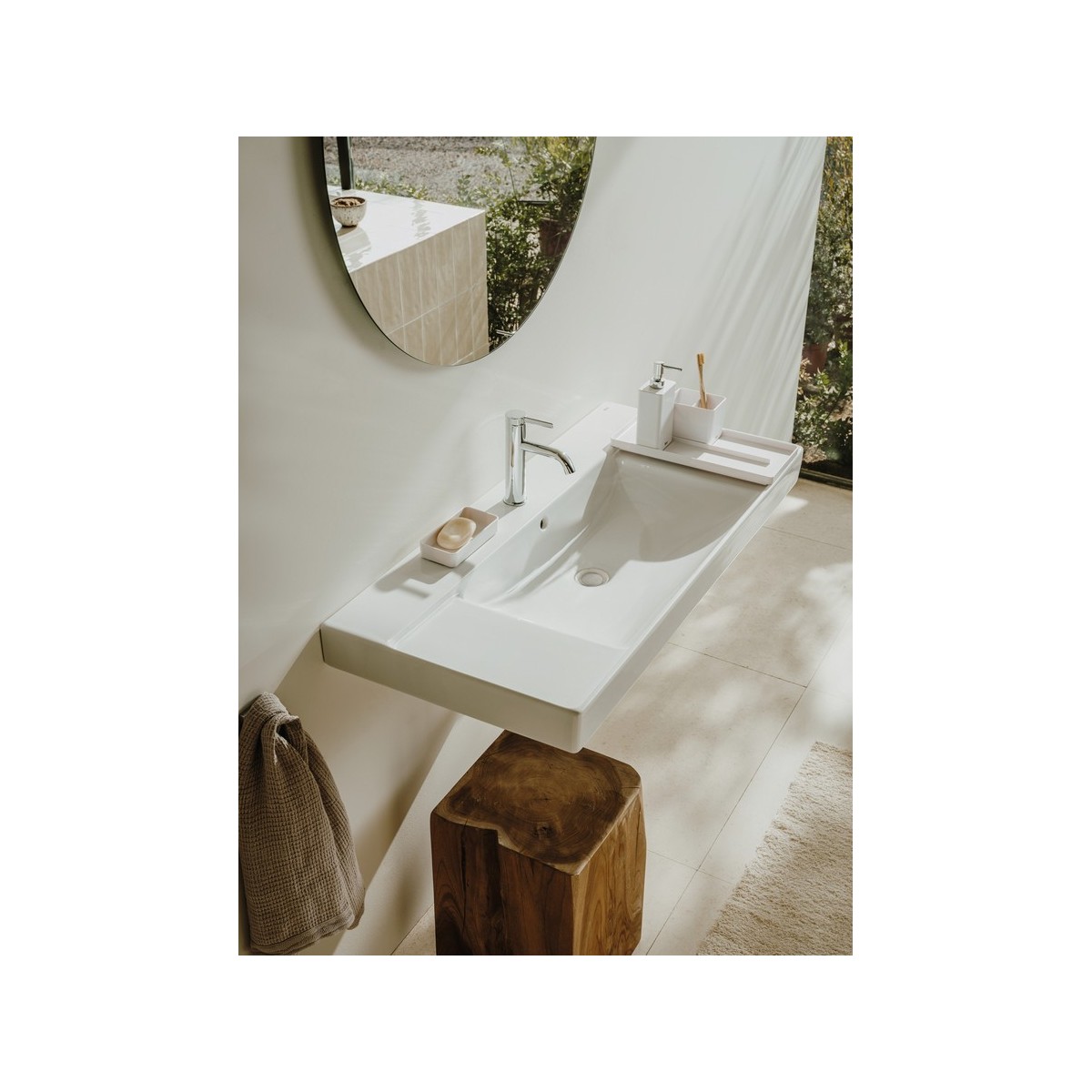 Distributeur De Savon Liquide À Poser Ona Blanc Mat - Roca A817673C60 