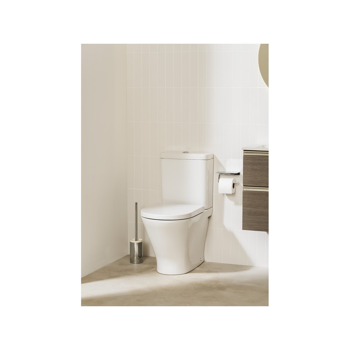 The gap unik meuble 2 tiroirs + lavabo droite 2 trou 1000mm blanc brillant - ROCA A851482806 