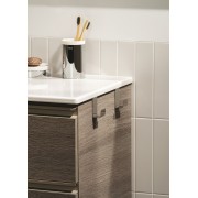 The gap unik meuble 2 tiroirs + lavabo slim 800mm city oak - ROCA A851497402 