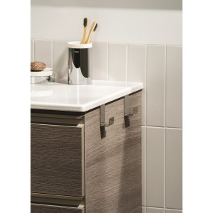 The gap unik meuble 2 tiroirs + lavabo slim 800mm city oak - ROCA A851497402 