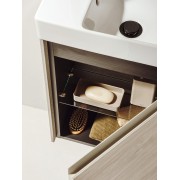 Ona unik meuble compact 1 porte + lave-mains en finecramic 450mm blanc mat - ROCA A851678509 