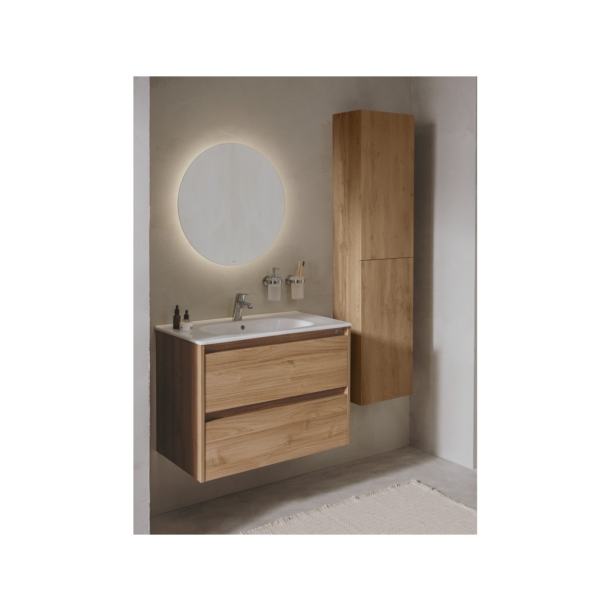 Tenet Unik 2 Tiroirs 800 Mm Noyer - ROCA A851777517 