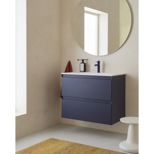 Tenue unik 2 tiroirs 800mm bleu nuit mat - ROCA A851934538 