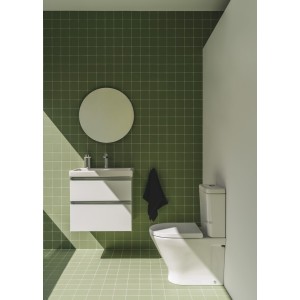 The gap pack 2t lavabo mural 600mm blanc brillant/poignées alu brillantes - ROCA A851974806 