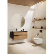 The gap unik 2t+1p lavabo asym droite slim 1000 bleu mat/ poignées noires - ROCA A851997548 