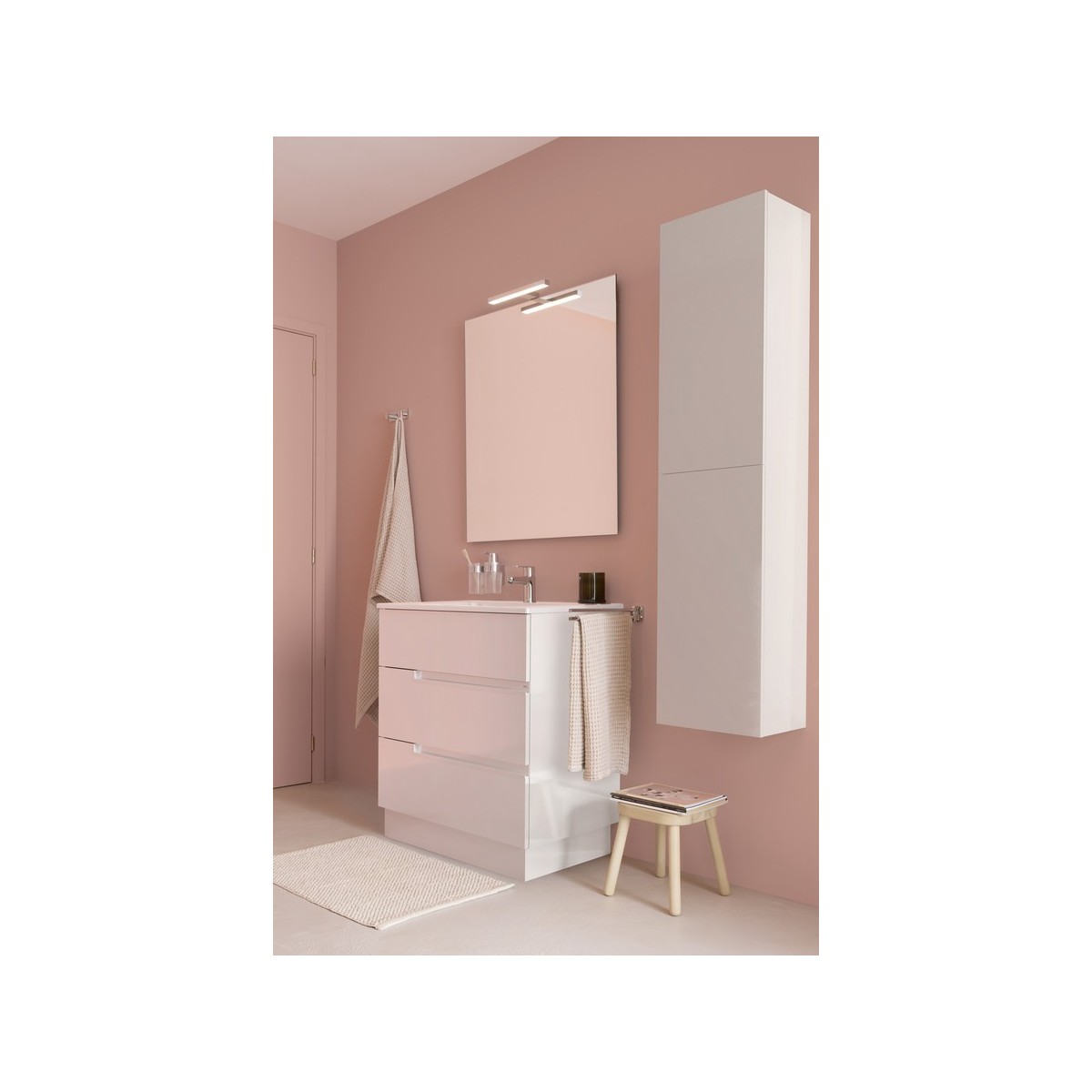 Victoria-n unik (meuble+lavabo) 3 tiroirs 1000 mm blanc mat - ROCA A852103509 