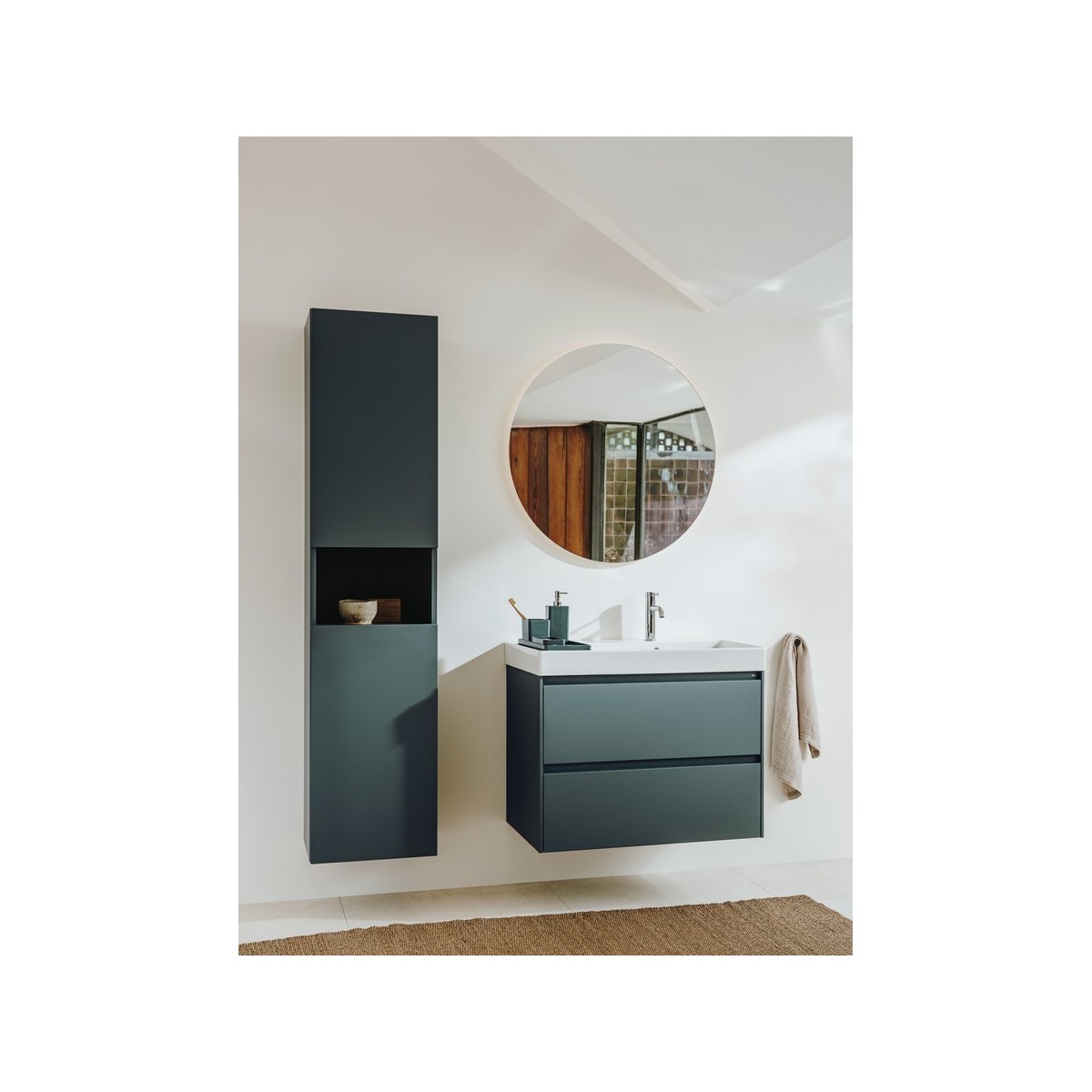 Delta Colonne 400Mm 1 Niche Gris Mat-Roca A857636510 