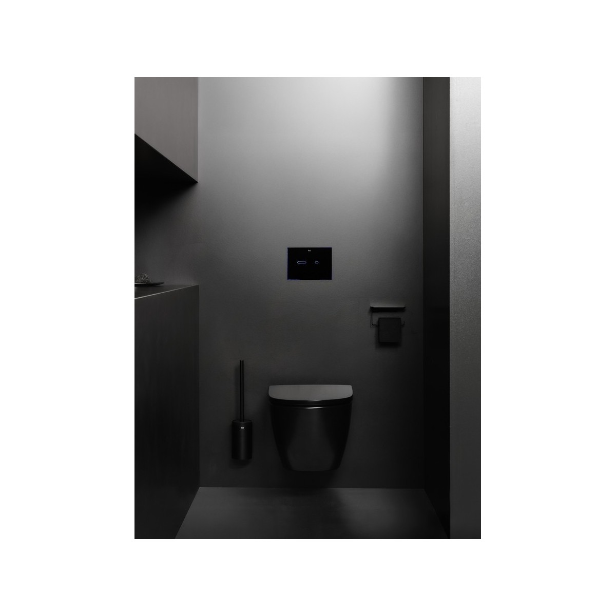 Ep-s1 plaque de commande pour bâti duplo s double électronique en verre noir br - ROCA A890231088 