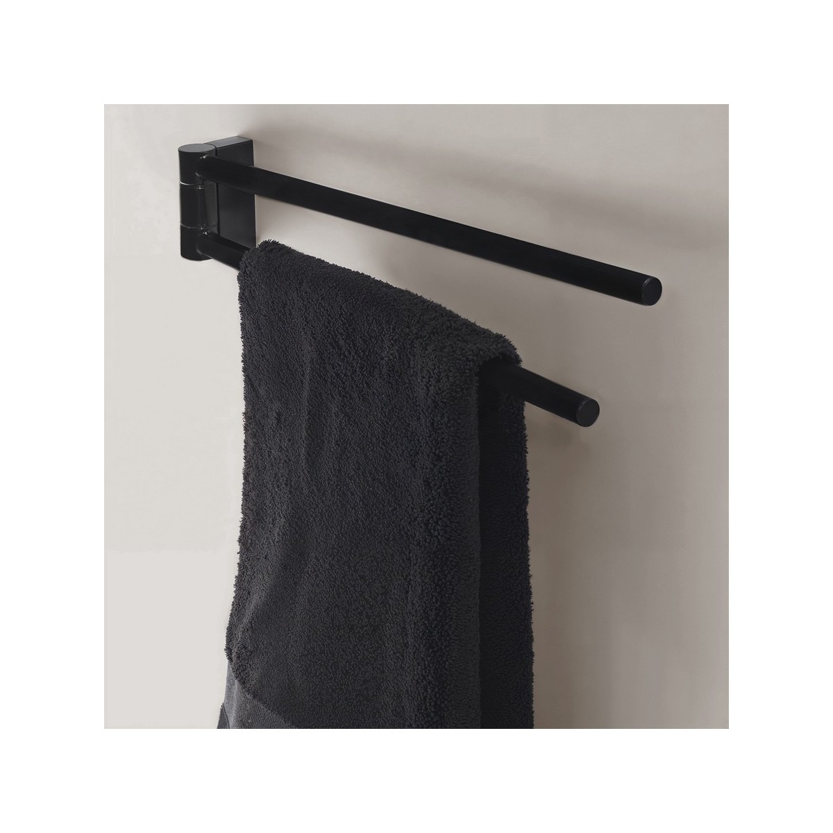 Nixie porte-serviettes rotatif double 40 cm chromé 407x52x73 mm - LAUFEN H3811510040011 