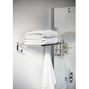 Hali p-serviettes de réserve avec patères intégrées 50 cm chromé chromé 500x251 - LAUFEN H3811720040011 