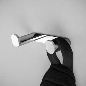 Hali patère double chromée chromé 80x53x22 mm - LAUFEN H3811730040011 