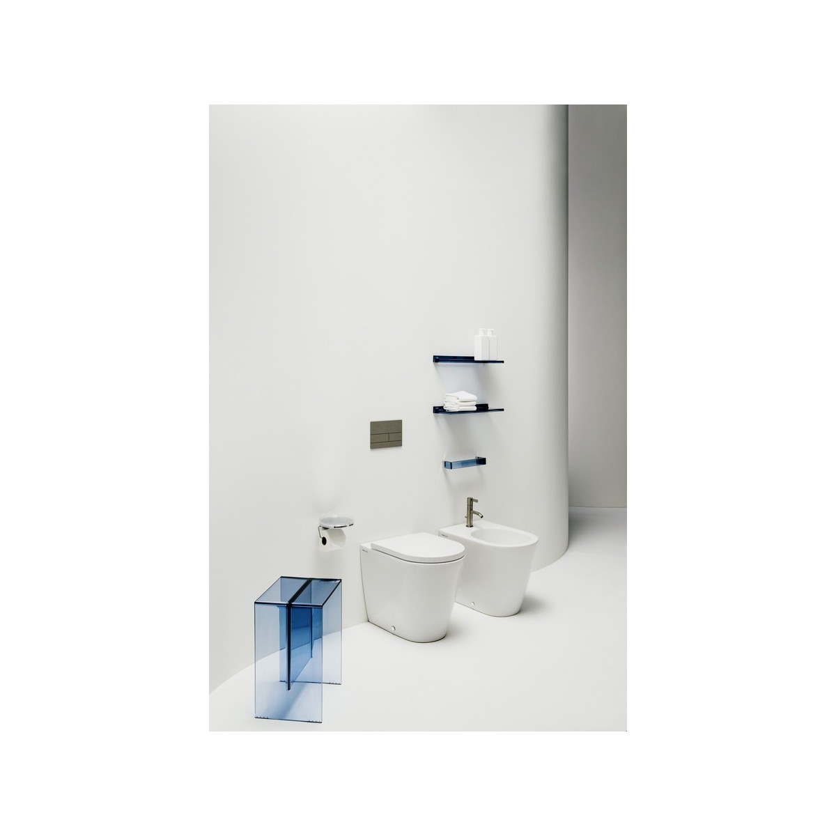 Kartell laufen porte-serviettes 'rail', 300 mm, plastique noir opaque - LAUFEN H3813300910001 