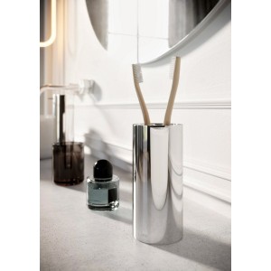Hali porte-brosse à dent à poser chromé chromé 71x71x156 mm - LAUFEN H3821700040001 