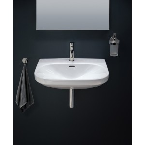 Cana porte-savon liquide à coller en verre et chromé chromé 76x136x165 mm - LAUFEN H3831320040001 