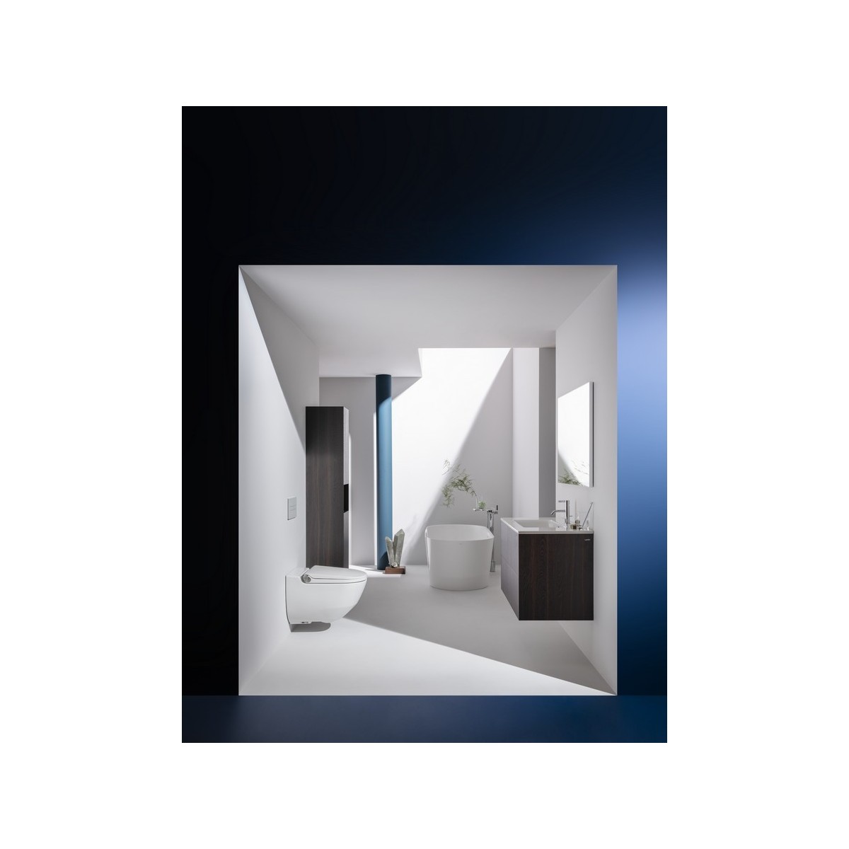 Armoire haute avec porte base 165 orme cl - LAUFEN H4027011102621 