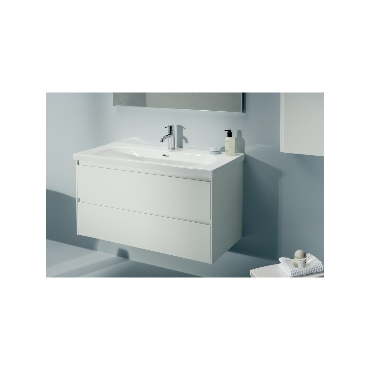 Lani meuble sous lavabo, 2 tiroirs, pour lavabo h810089 - LAUFEN H4035621122661 