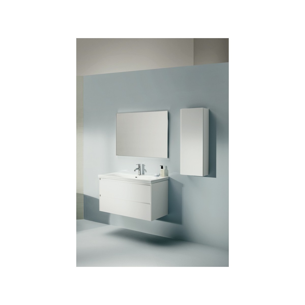 Lani armoire mi-haute 1 porte charnières à droite 355x185x900mm multicolour - LAUFEN H4037121129991 